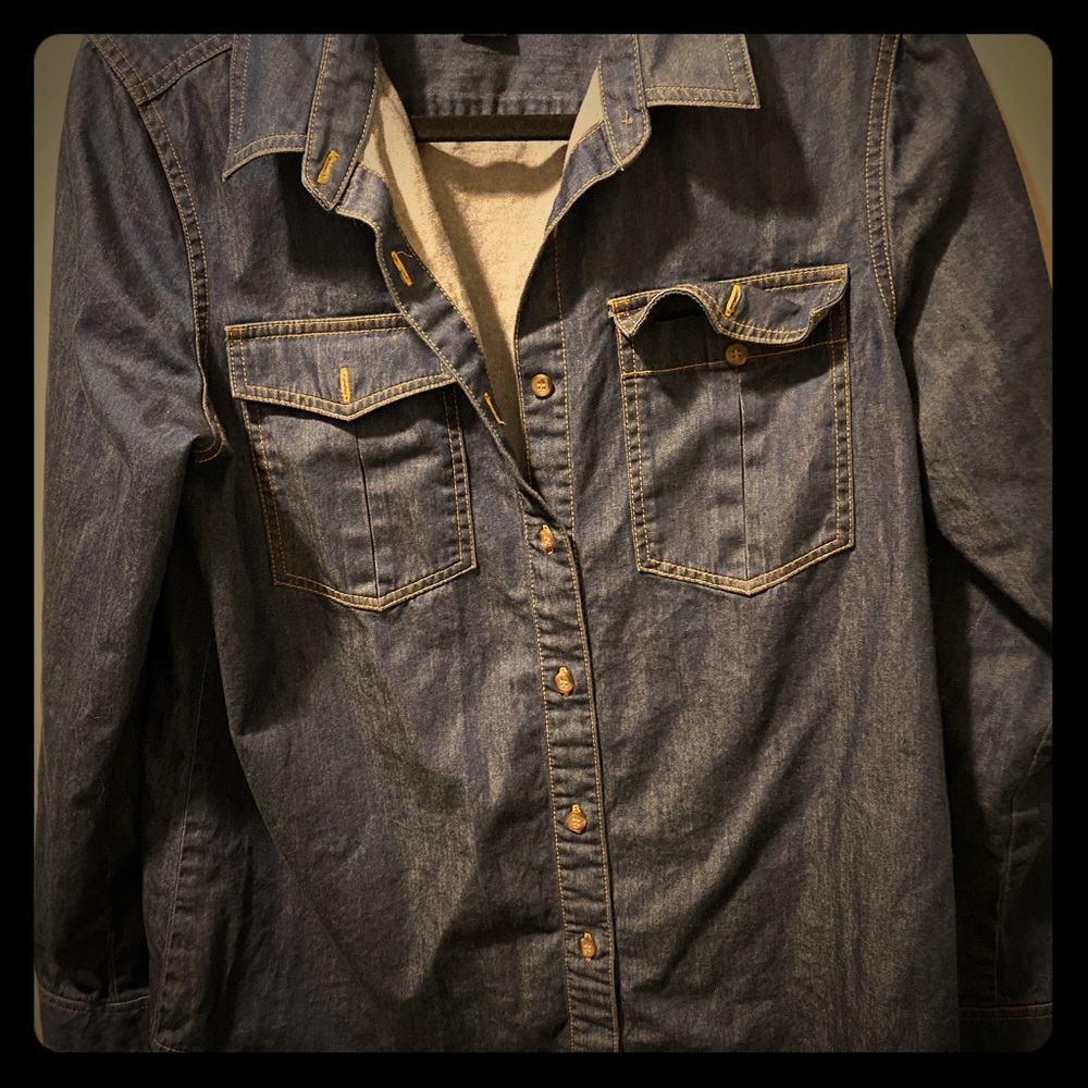 Pendleton dark denim button shirt - women’s sz M